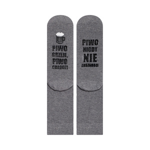 Long men's SOXO socks with Polish inscriptions a happy gift