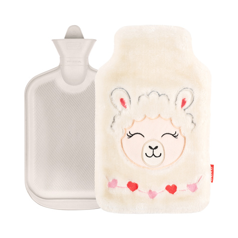 Hot water bottle llama SOXO white 1.8 L