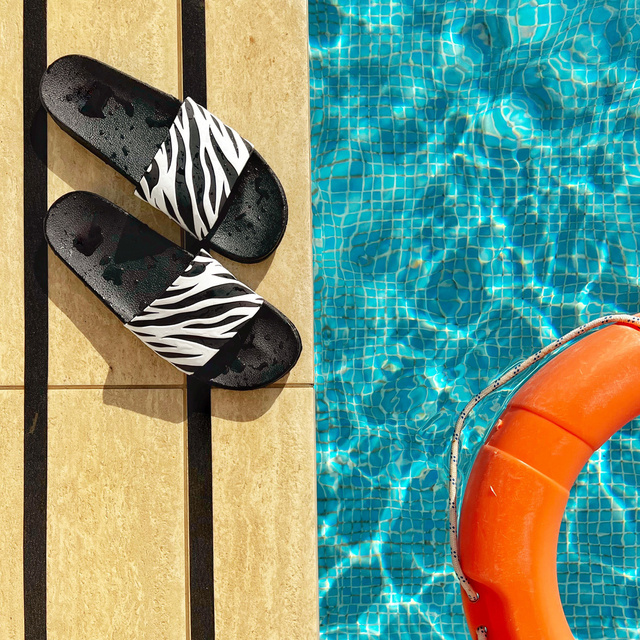 Zebra Flip-Flops