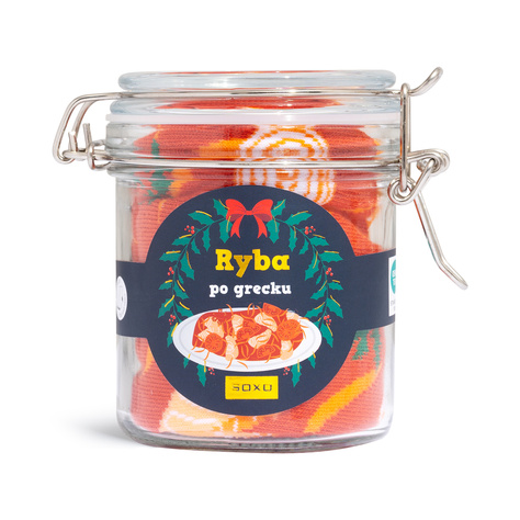 Men's | Women's Socks SOXO Greek Fish in a Jar