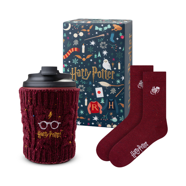 Harry Potter Socks + Thermal Mug Gift Set