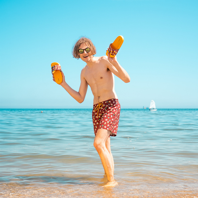 Comfort Women's and Men's Beach Flip-flops SOXO the beer | Perfect for Beach Holidays and Swimming Pool | Rubber