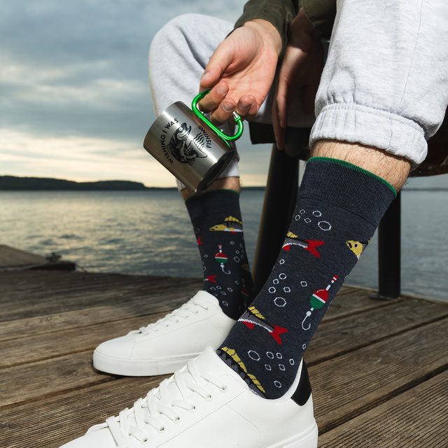 Set Men's Socks + Soxo Fish Mug