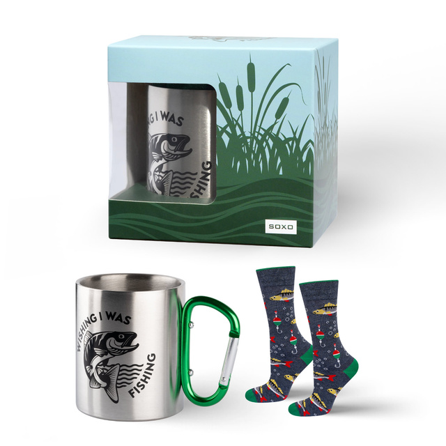 Set Men's Socks + Soxo Fish Mug