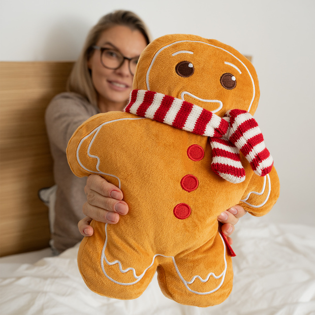 Gingerbread Hot Water Bottle 1 L + Socks