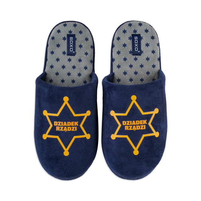 SOXO men's slippers with the inscription for a Grandpa