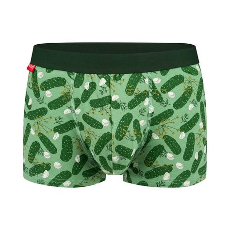 Men's boxer shorts Cucumbers in a SOXO jar Cheerful underwear a gift for him