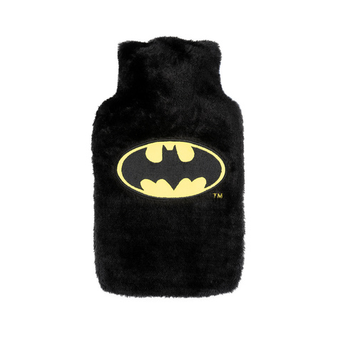 Black hot water bottle SOXO heater in a plush cover BATMAN gift idea BIG 1.8l