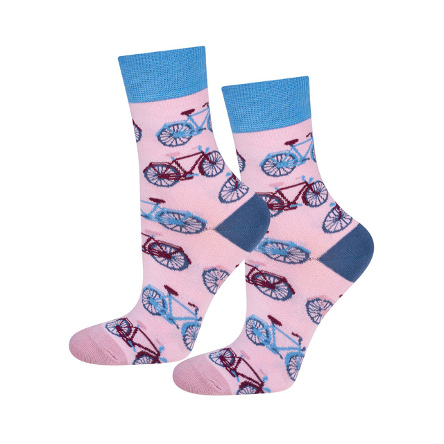 Colorful women's SOXO GOOD STUFF socks cotton bicycle