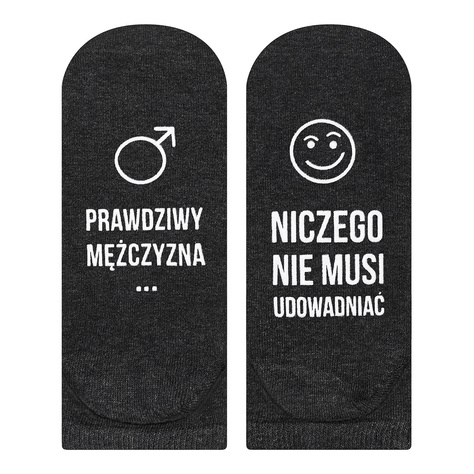 Set of 4x SOXO men's socks with polish inscriptions gift