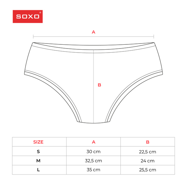 2x Women's colored Panties SOXO | Friends | perfect for a gift for her