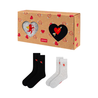 Soxo men's Valentine's Day socks in a pack - 2 pairs