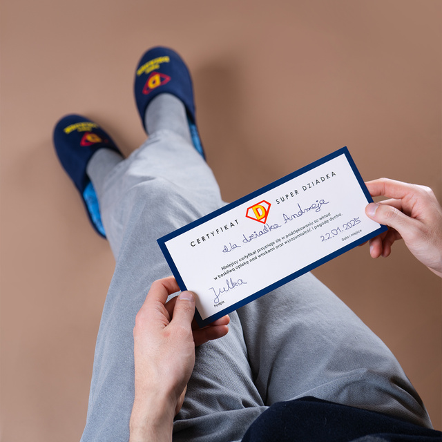 Super Grandpa Men's Slippers