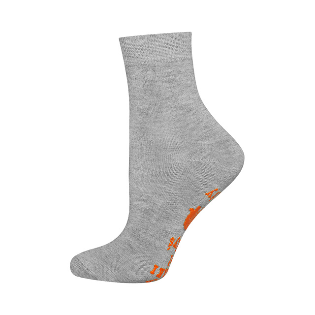 Gray SOXO children's socks with funny Polish inscriptions