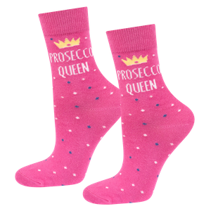 Set of 3x SOXO Prosecco women's socks in a tube | gift perfect for her