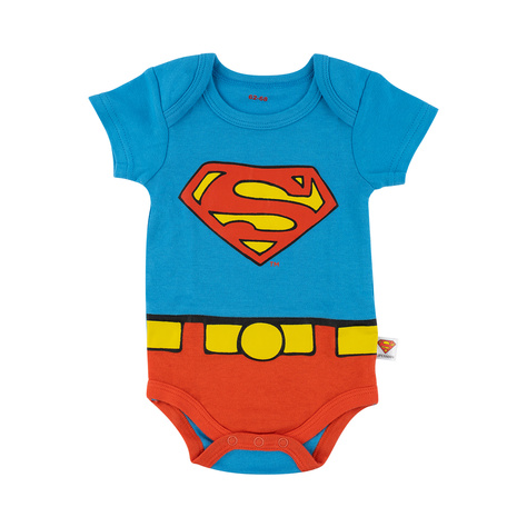 Set of 4x Warner Bros Superman baby bodysuits 