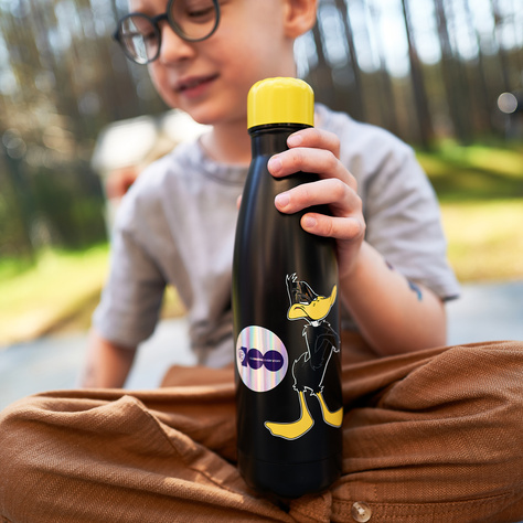 Thermal Bottle 500mL Black | durable and practical |Warner Bros | Daffy