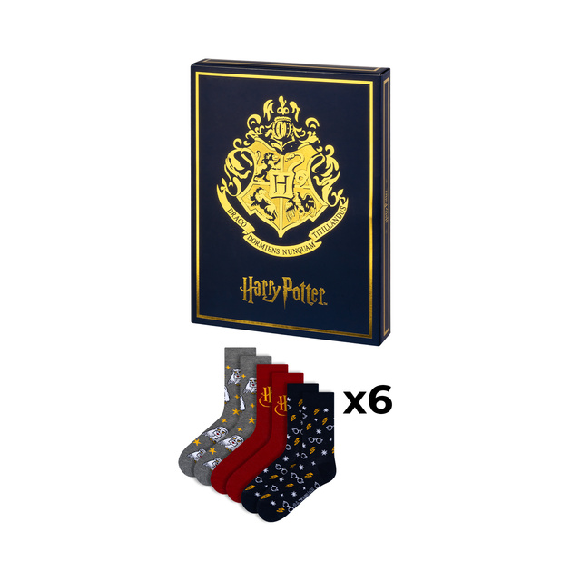 Kalendarz Adwentowy ze Skarpetkami Harry Potter 6-pak