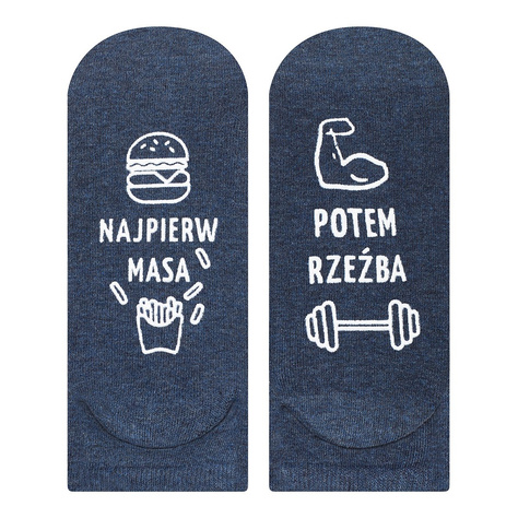 Set of 3x Colorful SOXO GOOD STUFF men's socks funny pizza