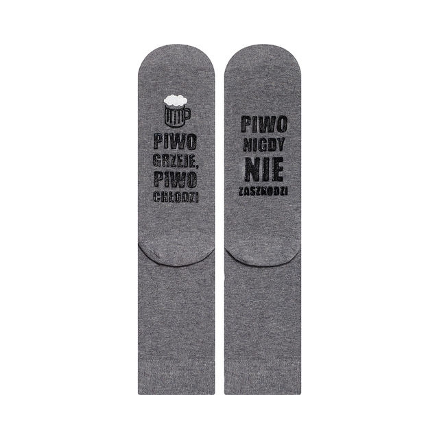 Long men's SOXO socks with Polish inscriptions a happy gift