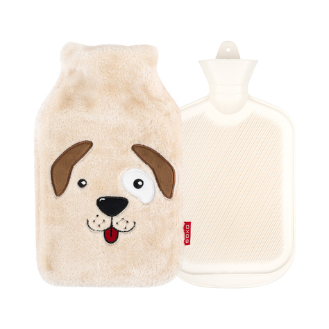 LARGE hot water bottle 1.8l SOXO heater in a plush cover  Dog idea for a gift