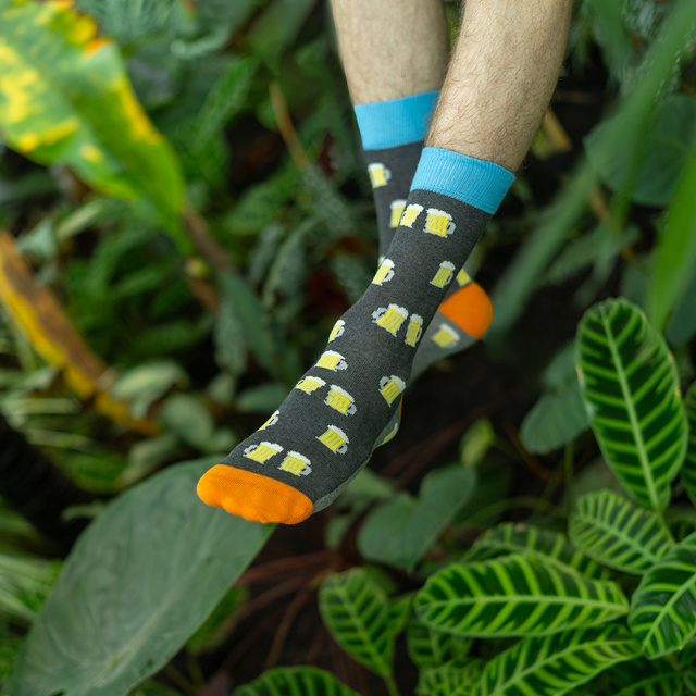 Set of 4x SOXO GOOD STUFF men's socks in a pizza box