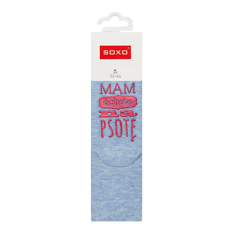 Children's socks SOXO with Polish inscriptions 