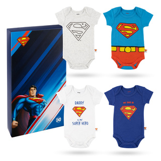 Superman Baby Bodysuits 4-Pack