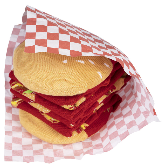 Skarpetki Wrap i Hamburger 3-pak