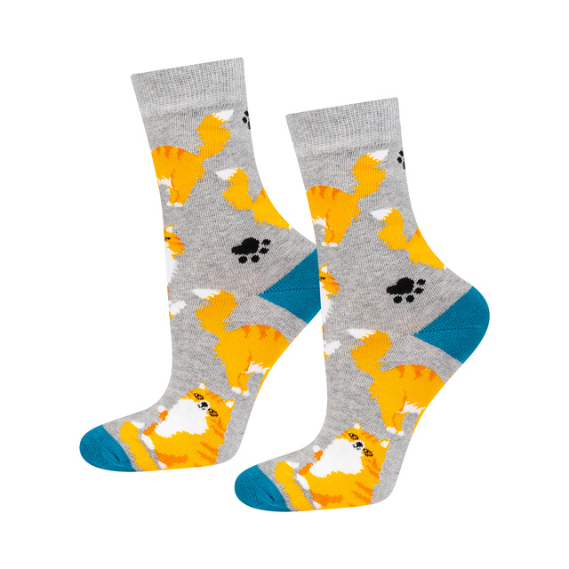 SOXO men's women's socks cat in a can 