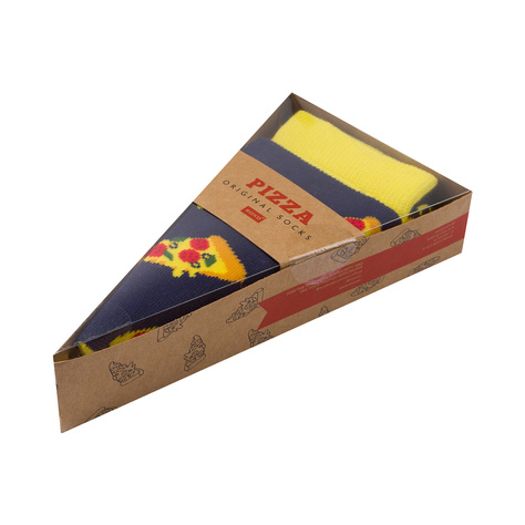 Men's and women's colorful SOXO pizza socks in a box | gift for a man | gift for woman