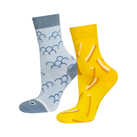 Soxo men's fish and chips socks for women