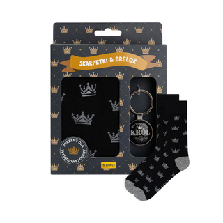 Set King of Life Socks + Keychain