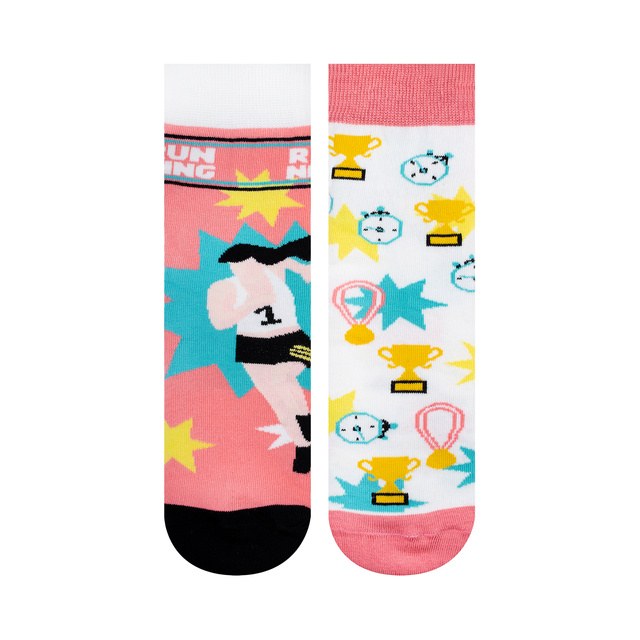 Women's colorful SOXO socks mismatched cotton athlete
