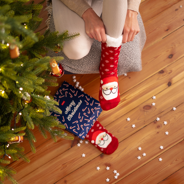 Women's socks SOXO Santa Claus
