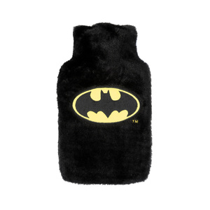 Black hot water bottle SOXO heater in a plush cover BATMAN gift idea BIG 1.8l