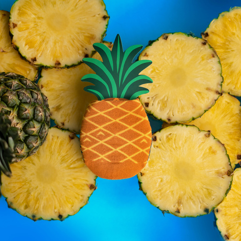 Skarpetki Damskie | Męskie SOXO Ananas w pudełku