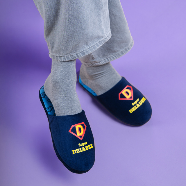 Super Grandpa Men's Slippers