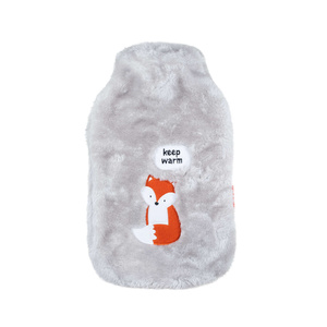 Gray hot water bottle SOXO keep warm heater