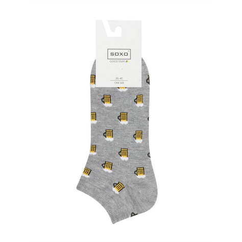 Colorful men's socks SOXO GOOD STUFF funny beer