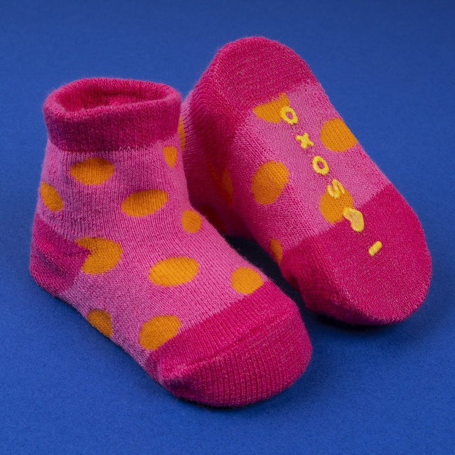 Set of 3x SOXO baby socks terry cloth