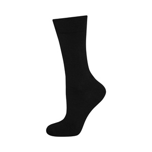 Black SOXO long men's socks with cotton inscriptions gift