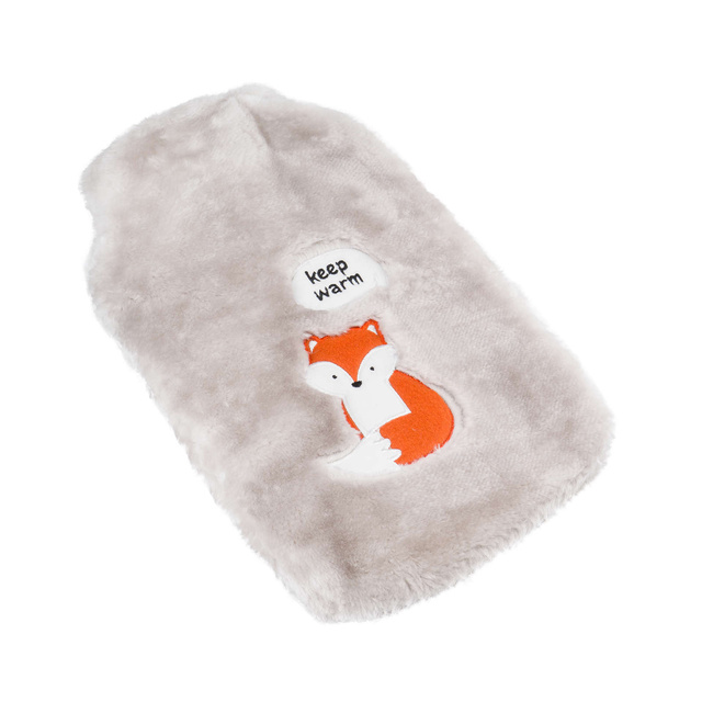 Gray hot water bottle SOXO keep warm heater