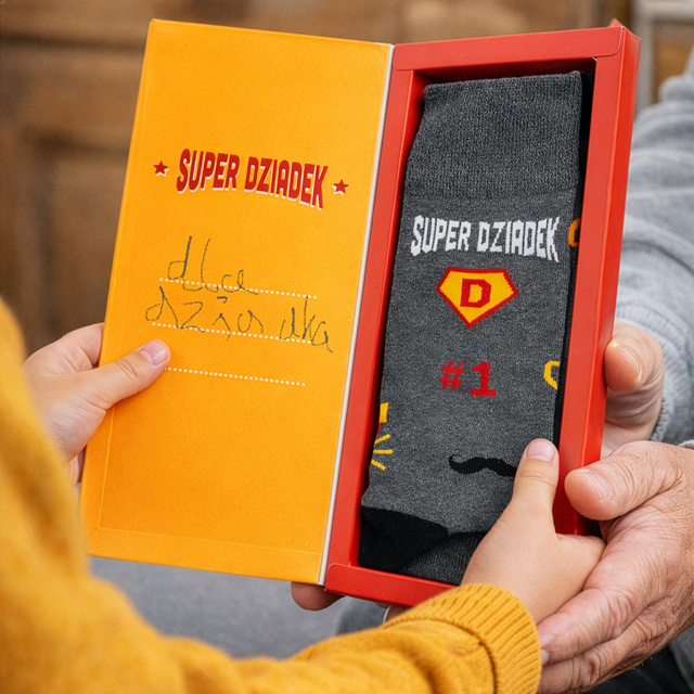 Super Grandpa Laurel Socks