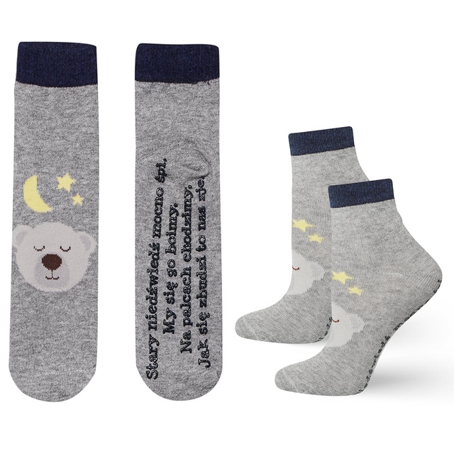 Children's socks SOXO with Polish inscriptions 