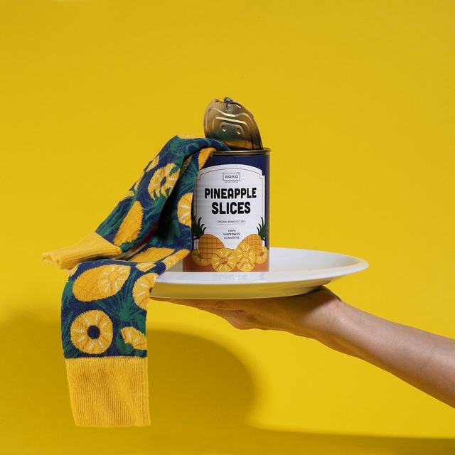 Pineapple Socks in a Can