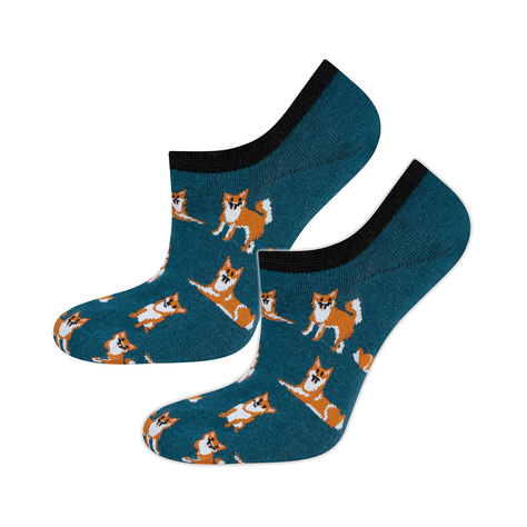 Colorful men's socks SOXO, cotton funny doggy