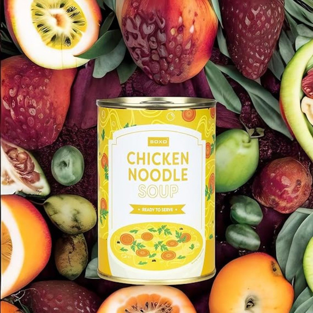 Chicken Soup Socks in a Can