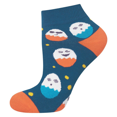 Colorful men's  SOXO GOOD STUFF socks funny egg