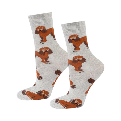 SOXO men's women's poodle socks in a can 